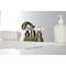 Kingston Brass KB5613PX Restoration 4" Centerset Bathroom Faucet, Antique Brass KB5613PX - alternate 2
